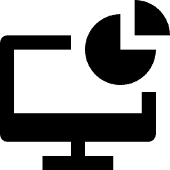 Monitor Chart Icon from Nova Solid Set