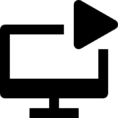 Monitor Play Icon from Nova Solid Set