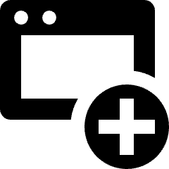 Page Add Icon from Nova Solid Set