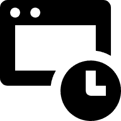 Page Clock Icon from Nova Solid Set