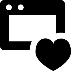 Page Favourite Heart Icon from Nova Solid Set