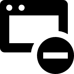 Page Subtract Icon from Nova Solid Set