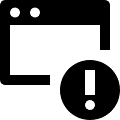Page Warning Icon from Nova Line Set