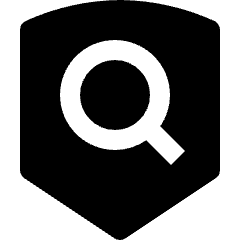 Shield Search Icon from Nova Solid Set