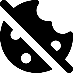 Cookie Settings Off Icon from Core Solid Set