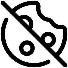 Cookie Settings Off Icon from Plump Line Set