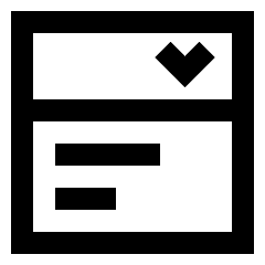 Drop Down List Icon from Sharp Line Set