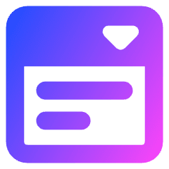 Drop Down List Icon from Core Gradient Set