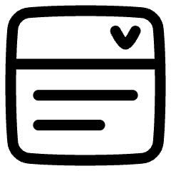 Drop Down List Icon from Plump Line Set