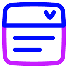 Drop Down List Icon from Plump Neon Set