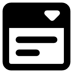 Drop Down List Icon from Core Remix Set