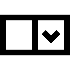 Drop Down Menu Icon from Sharp Line Set