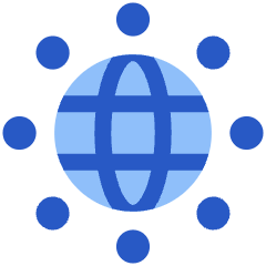 Globe App Network Icon from Plump Flat Set
