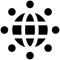 Globe App Network Icon from Plump Solid Set
