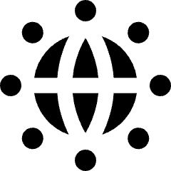 Globe App Network Icon from Core Solid Set