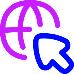 Globe Browser Click Captive Portal Icon from Flex Neon Set