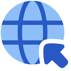 Globe Browser Click Captive Portal Icon from Plump Flat Set