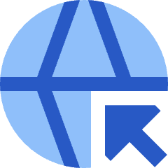 Globe Browser Click Captive Portal Icon from Sharp Flat Set