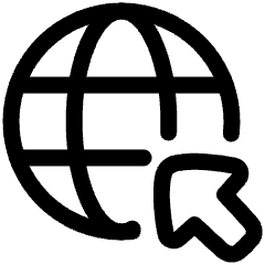 Globe Browser Click Captive Portal Icon from Plump Line Set