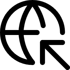 Globe Browser Click Captive Portal Icon from Core Line Set