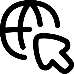 Globe Browser Click Captive Portal Icon from Flex Line Set