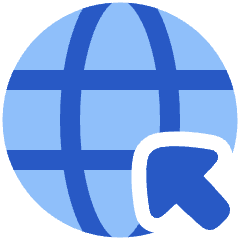 Globe Browser Click Captive Portal Icon from Plump Flat Set