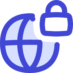 Globe Browser Vpn Lock Icon from Flex Duo Set