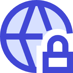 Globe Browser Vpn Lock Icon from Sharp Duo Set
