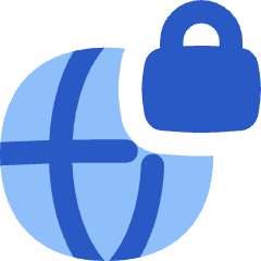 Globe Browser Vpn Lock Icon from Flex Flat Set
