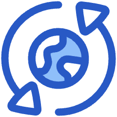 Globe Network Sync Icon from Plump Duo Set