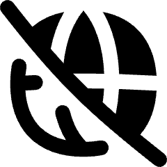 Globe Public Access Off Icon from Flex Remix Set