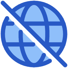 Globe Public Access Off Icon from Plump Duo Set