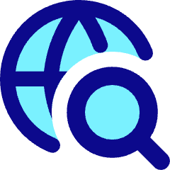 Globe Search Download Icon from Core Pop Set