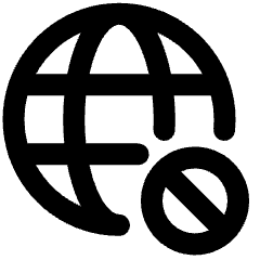 Globe Website Block Icon from Plump Remix Set