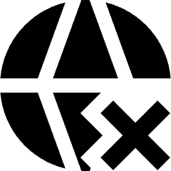 Globe Website Cross Icon from Sharp Solid Set