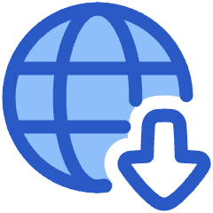 Globe Website Download Icon from Plump Duo Set