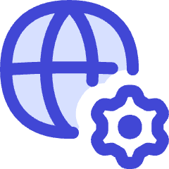 Globe Website Setting 1 Icon from Flex Duo Set