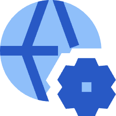 Globe Website Setting 1 Icon from Sharp Flat Set