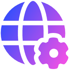 Globe Website Setting 1 Icon from Plump Gradient Set