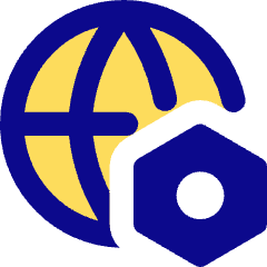 Globe Website Setting 2 Icon from Core Pop Set