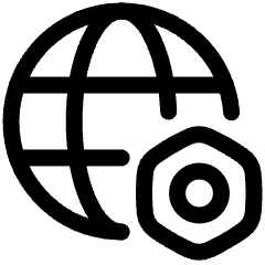 Globe Website Setting 2 Icon from Plump Line Set