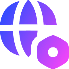 Globe Website Setting 2 Icon from Flex Gradient Set