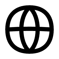 Globe Website Solo Icon from Flex Line Set