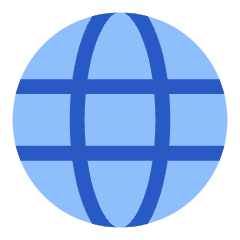Globe Website Solo Icon from Plump Flat Set