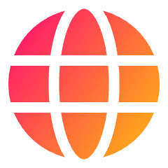 Globe Website Solo Icon from Plump Gradient Set