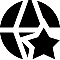 Globe Website Star Icon from Sharp Solid Set