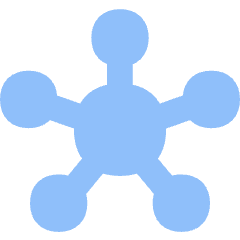 Hub Integration Connection Icon from Flex Flat Set