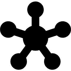 Hub Integration Connection Icon from Core Solid Set