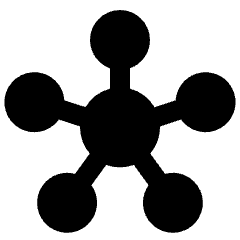 Hub Integration Connection Icon from Sharp Solid Set