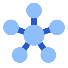 Hub Integration Connection Icon from Plump Flat Set